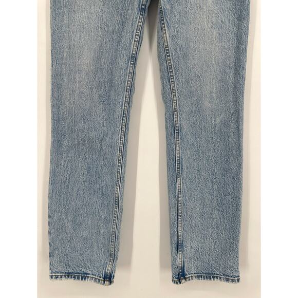 Abercrombie & Fitch The Dad High Rise Jeans Curve Love Light Wash Blue, 25 Long - Picture 4 of 9